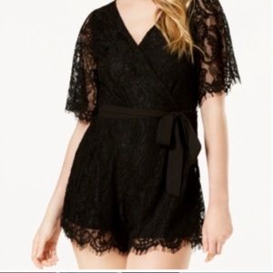 Black Lace Romper
